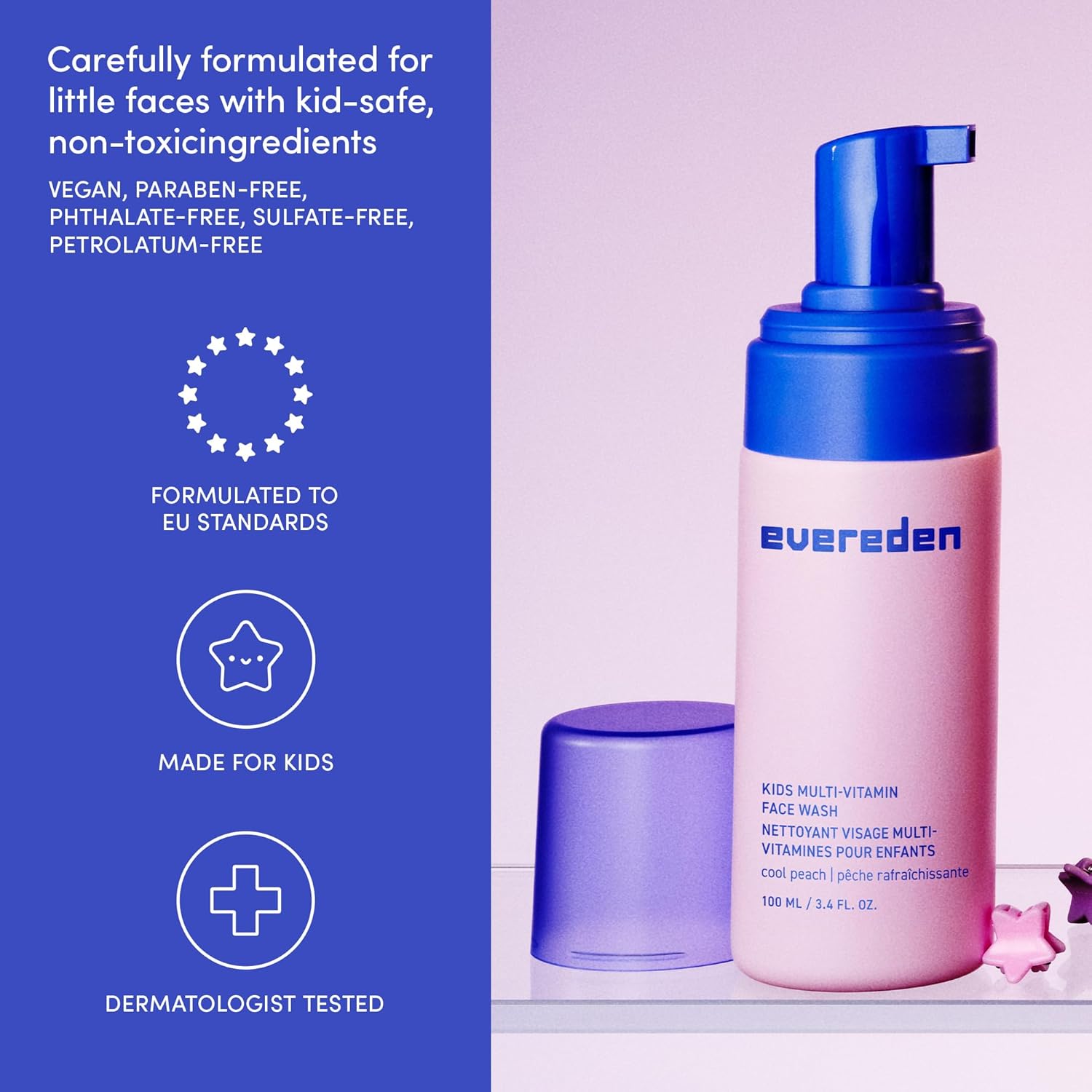 Evereden Kids Face Wash: Melon Juice, 3.4 fl oz. | Gentle Skin Care | Clean and Non-toxic Face Wash | Kids Skin Care - Image 5