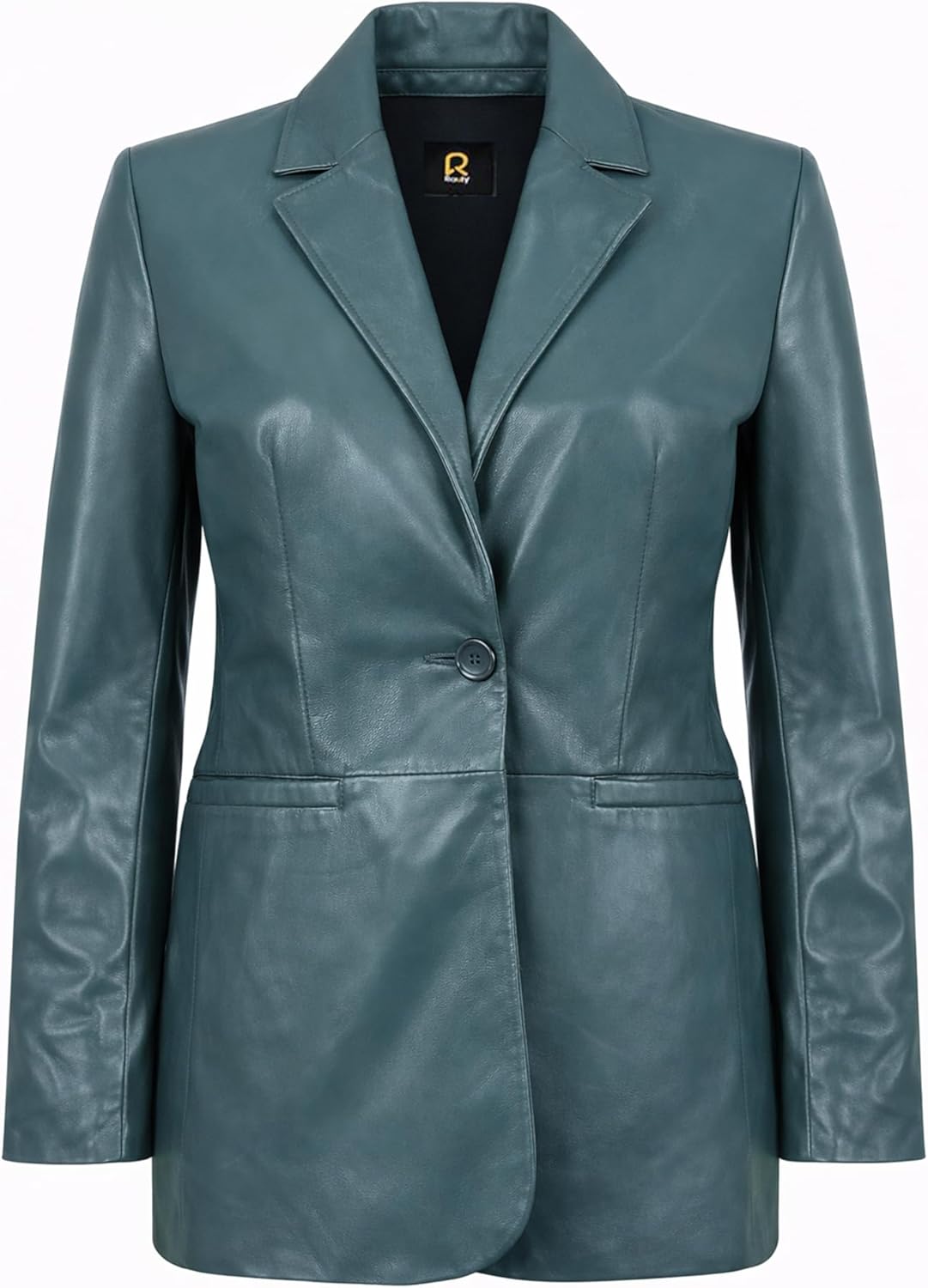 Rauly Women’s Black Genuine Leather Blazer Coat – Tailored Brown Leather Jacket Women