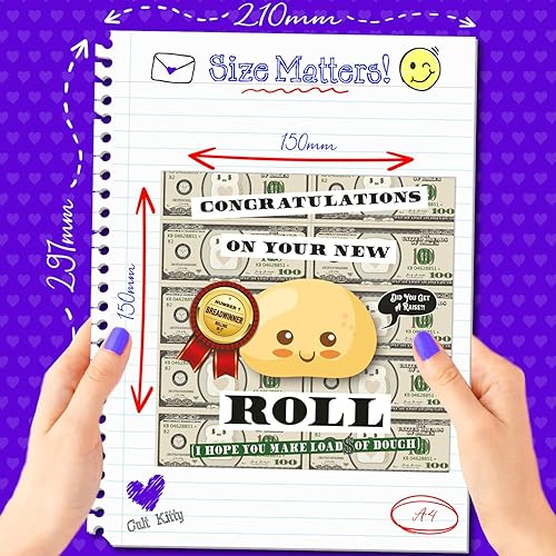 Miniatura 2 de Cult Kitty - Felicitaciones por tu nuevo rollo - Tarjeta de promoción divertida para él - Tarjeta de broma nueva de trabajo para ella - Tarjeta de