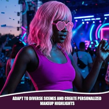 Light Pink Wigs For Women,Loose Curly Pink Wig,Short Curly Wig With Bangs Including Wig Cap And Sunglasses For Halloween,Christmas Parties,Cosplay And Daily Use
