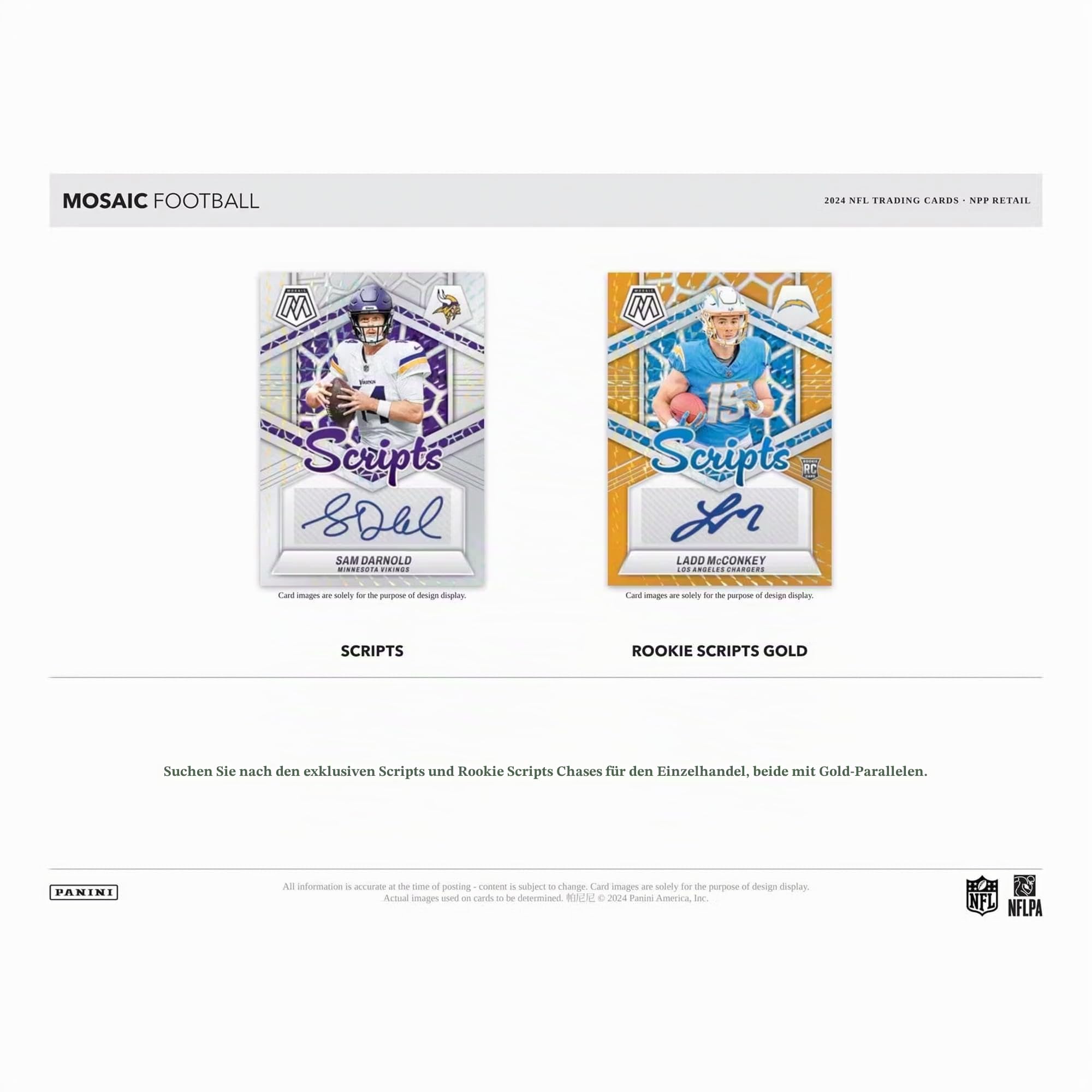 2024 Panini NFL-Mosaik-Fußball-Sammelkarten Blaster-Box