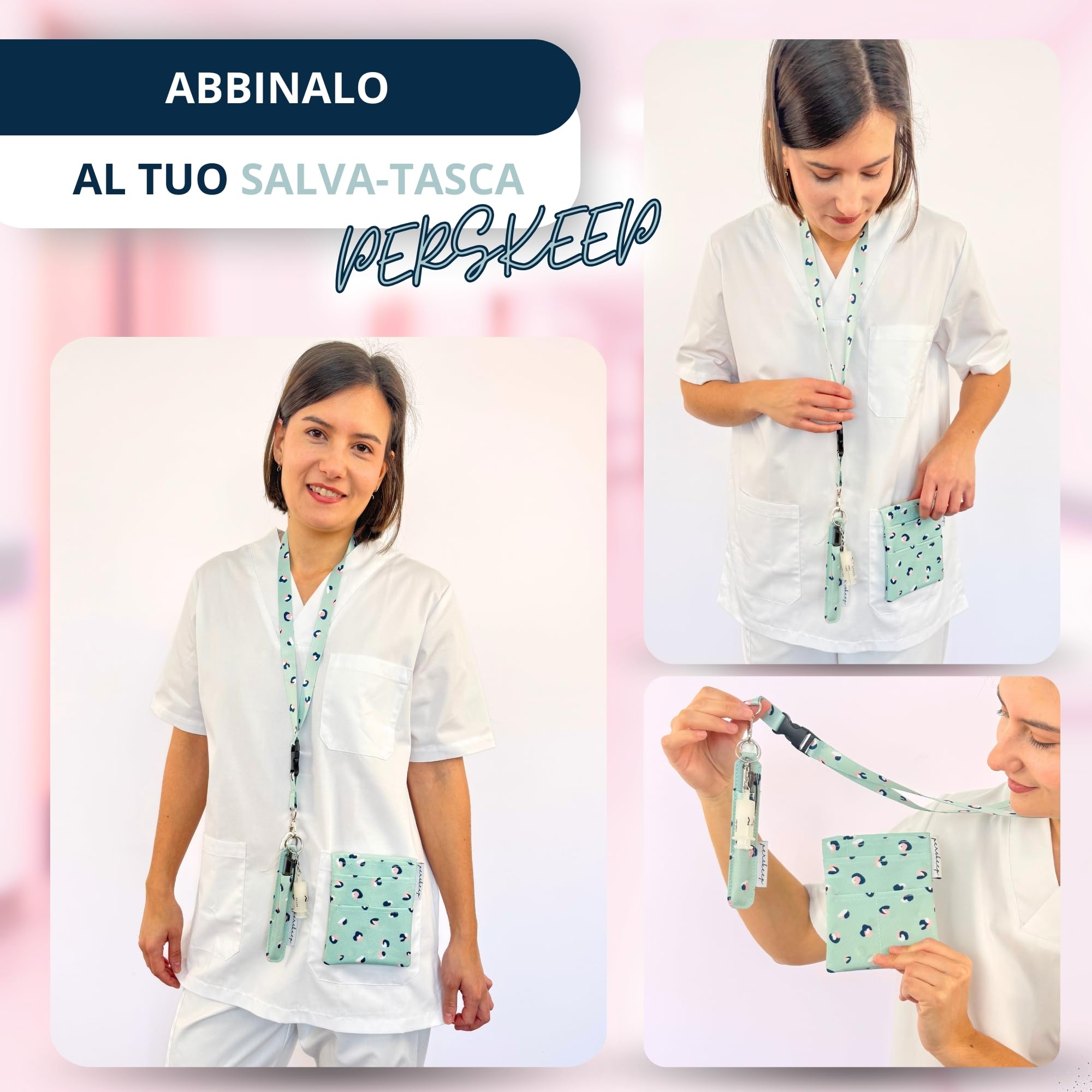 Porta badge infermiere | infermiere accessori | rompifiala infermiera | apri fiale di vetro infermiere | porta penne infermieri da tasca | portachiavi infermiera | regalo infermiera