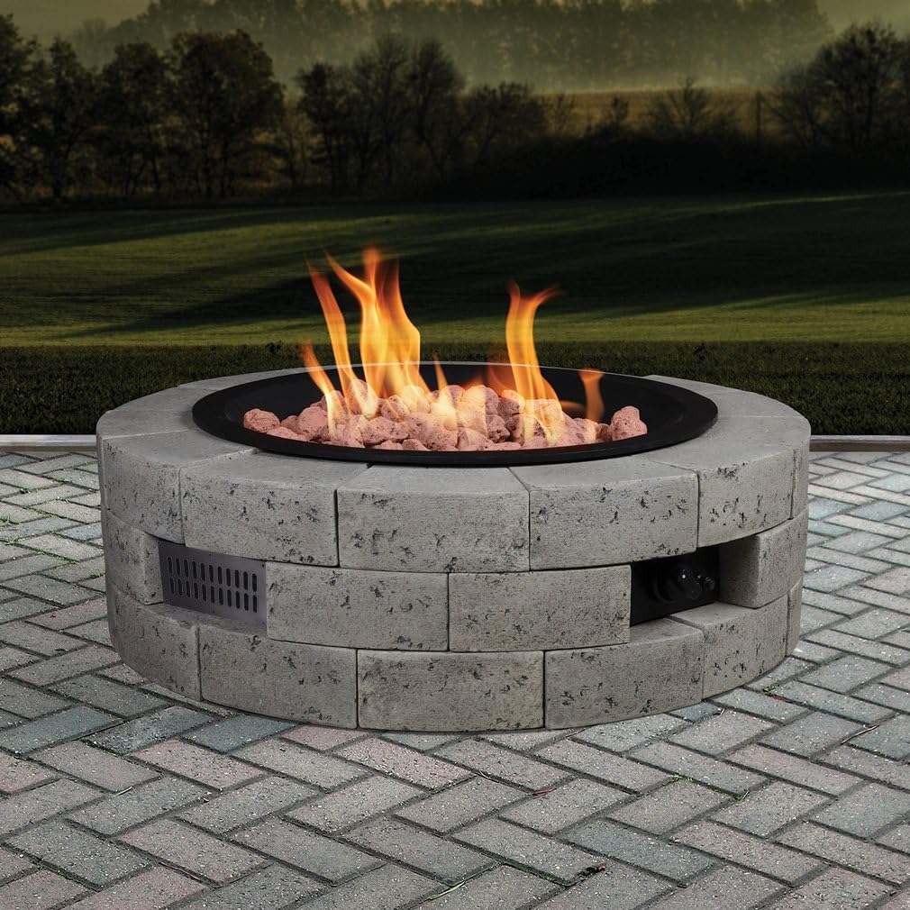 Stanbroil 2 Pcs Fire Pit Slotted Venting Panel Kit, 5 13/16" x 11 3/8", Black Steel (Pack of 2)