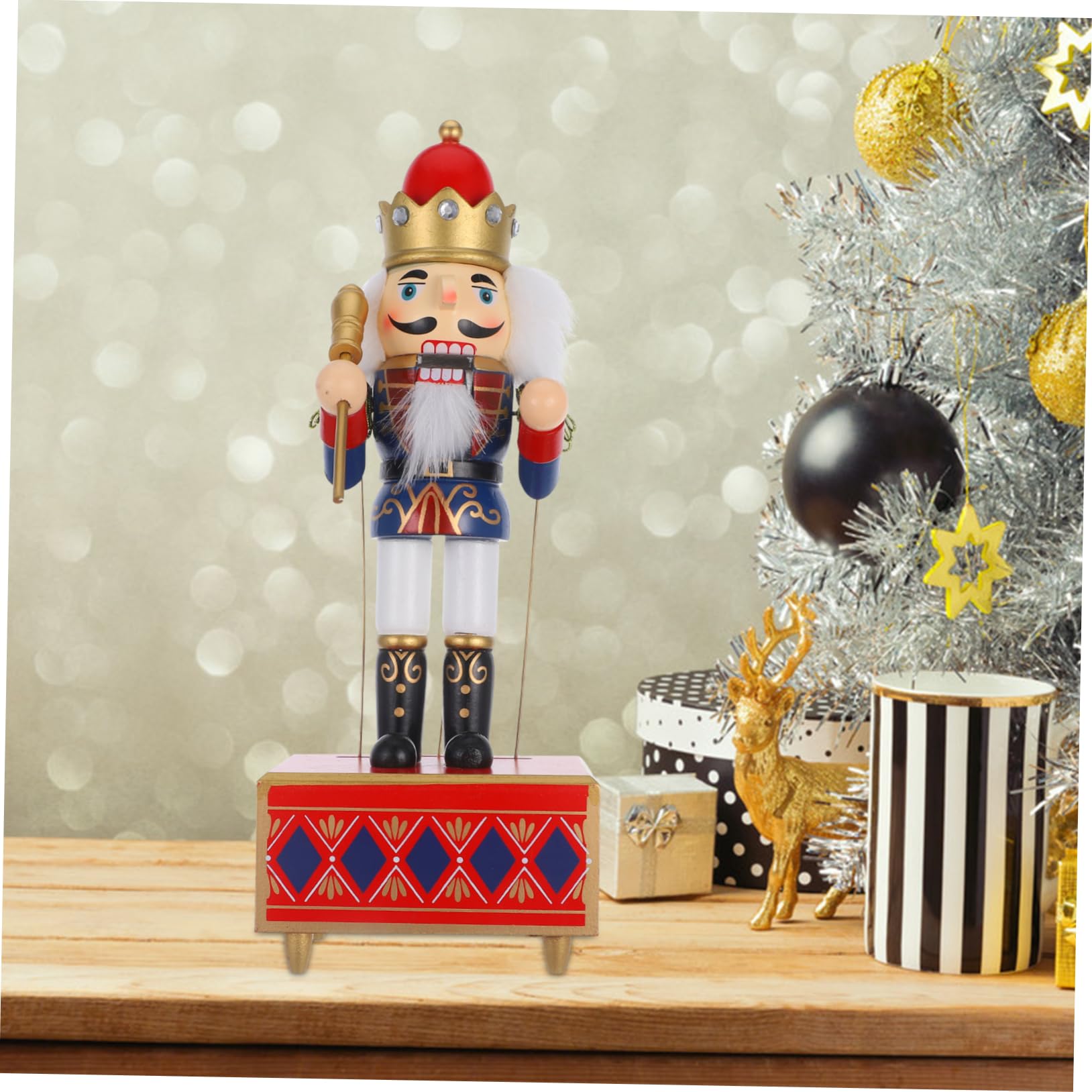 ABOOFAN Musical Box 32cm Weihnachten Musik Box Wind Elegante Für Wohnzimmer