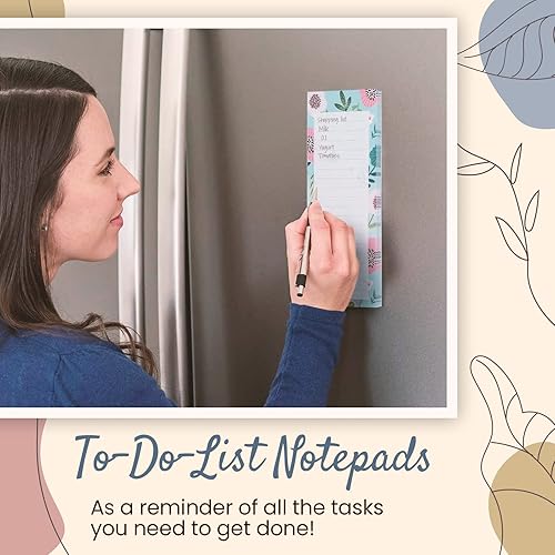 Miniatura 3 de MATICAN Lista de comestibles - Bloc magnético para refrigerador, paquete de 6 blocs de notas magnéticas, 60 hojas por bloc, 6 bonitos diseños
