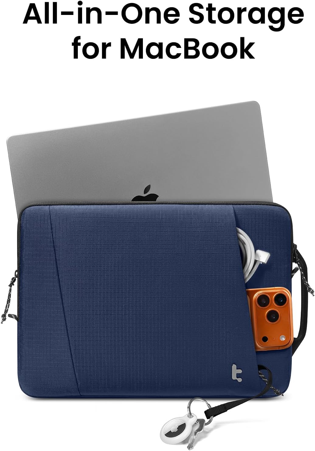tomtoc Slim & 360° Protective Laptop Sleeve for 16-inch New MacBook Pro M5 | 2026 Pro/Max A3428 A3429, M4/M3/M2/M1 A3403 A3186 A2991 A2780, Water-Resistant Case Bag with CornerArmor, Fits Dell XPS 16