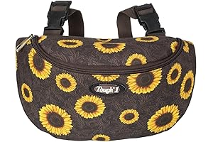 Tough1 Saddle Pouch in Prints - Gold Sunflower