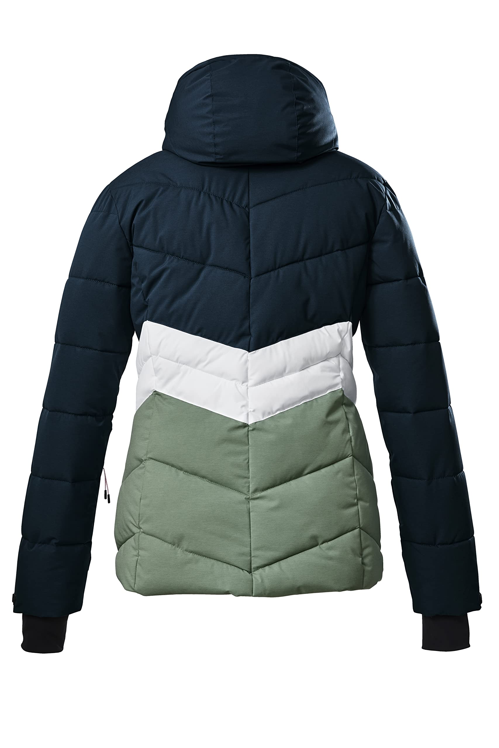 Killtec Ksw 1 Wmn Ski Qltd Jckt Winterjas/jas in dons-look met afritsbare capuchon en sneeuwvanger Killtec Ksw 1 Wmn Ski Qltd Jckt Winterjas/jas in dons-look met afritsbare capuchon en sneeuwvanger