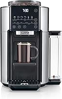 De'Longhi TrueBrew CAM51025MB Drip Coffee Maker with Built-in Grinder - Single Serve 8-24oz Hot/Iced, Stainless Steel