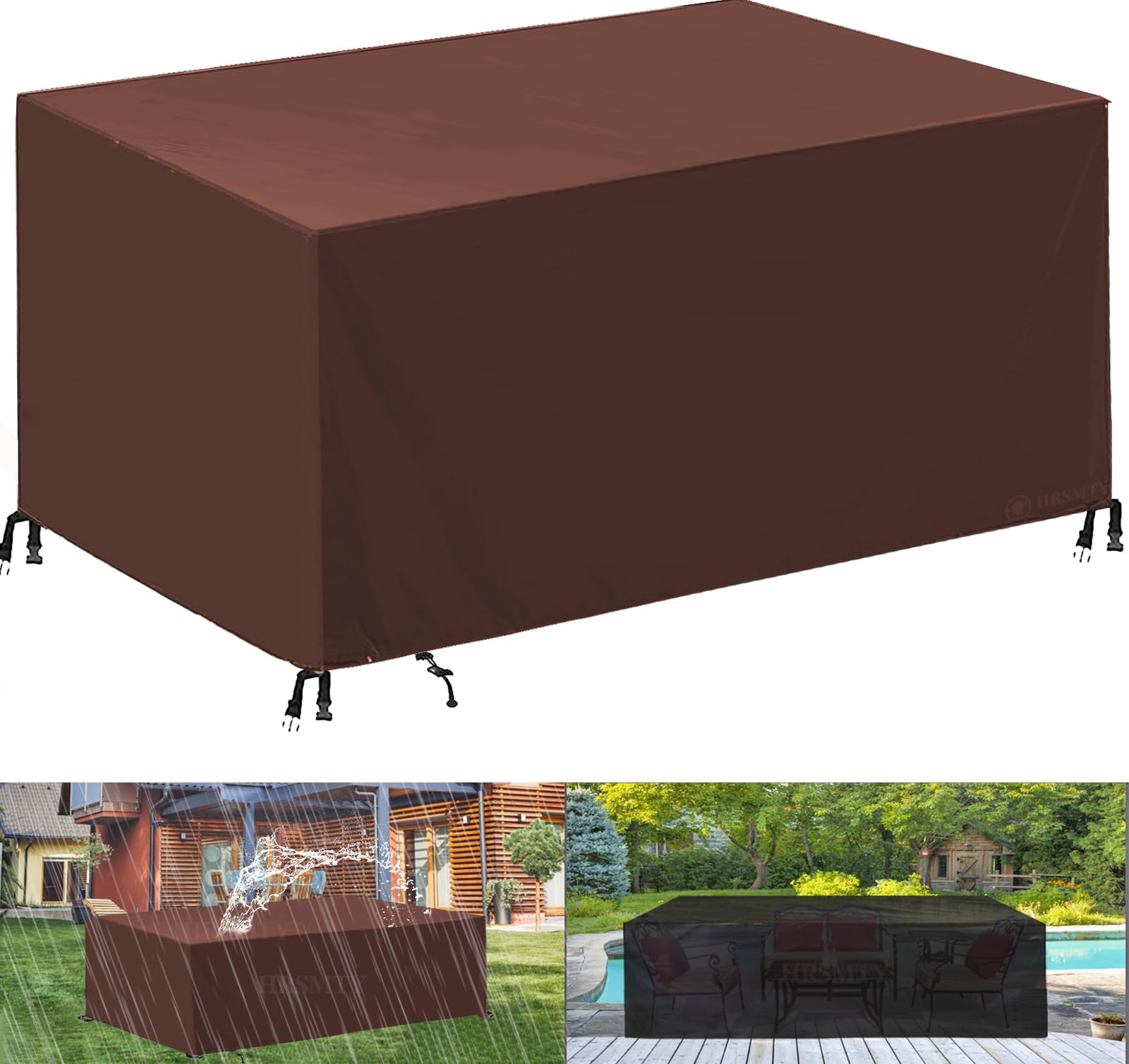 Copertura per Mobili da Giardino,420D Impermeabile Antivento