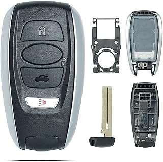 Key Fob Shell Case Replacement Fits for Subaru Legacy Outback Impreza Ascent Forester BRZ WRX STI XV Crosstrek 2014-2023 Keyless Entry Remote Control 4 Button KeyPad Cover HYQ14AHK