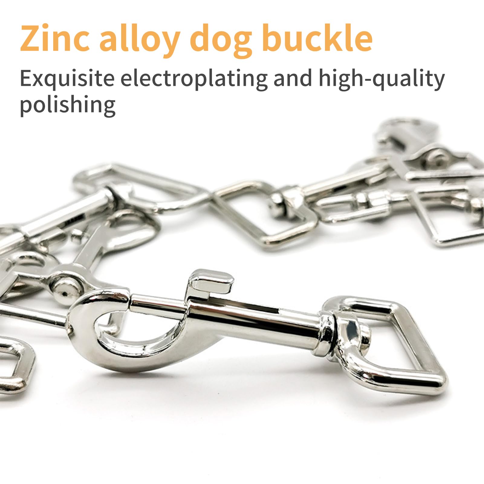 Swivel Snap Hooks, 10 Pcs 360°Swivel Eye Bolt Snap Hook, Clips Clasp, Heavy Duty Swivel Trigger Hooks Clip - Image 4