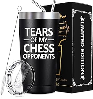 SpenMeta Chess Gifts - Tears of My Chess Opponents - Best Gifts for Chess Lovers - 20 Oz Chess Player Tumbler