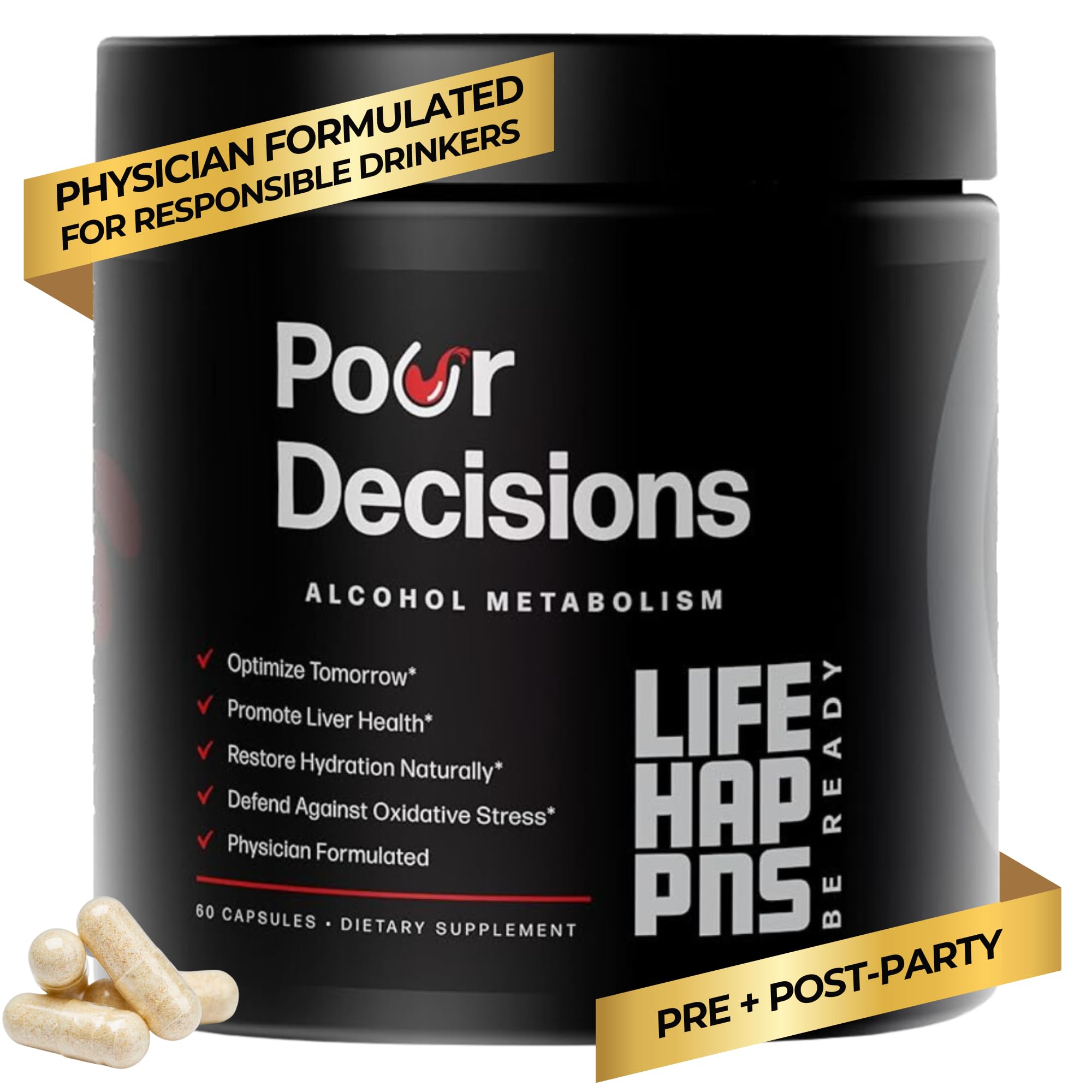 Amazon.com: Life Happns Pour Decisions Liver Health Supplement 