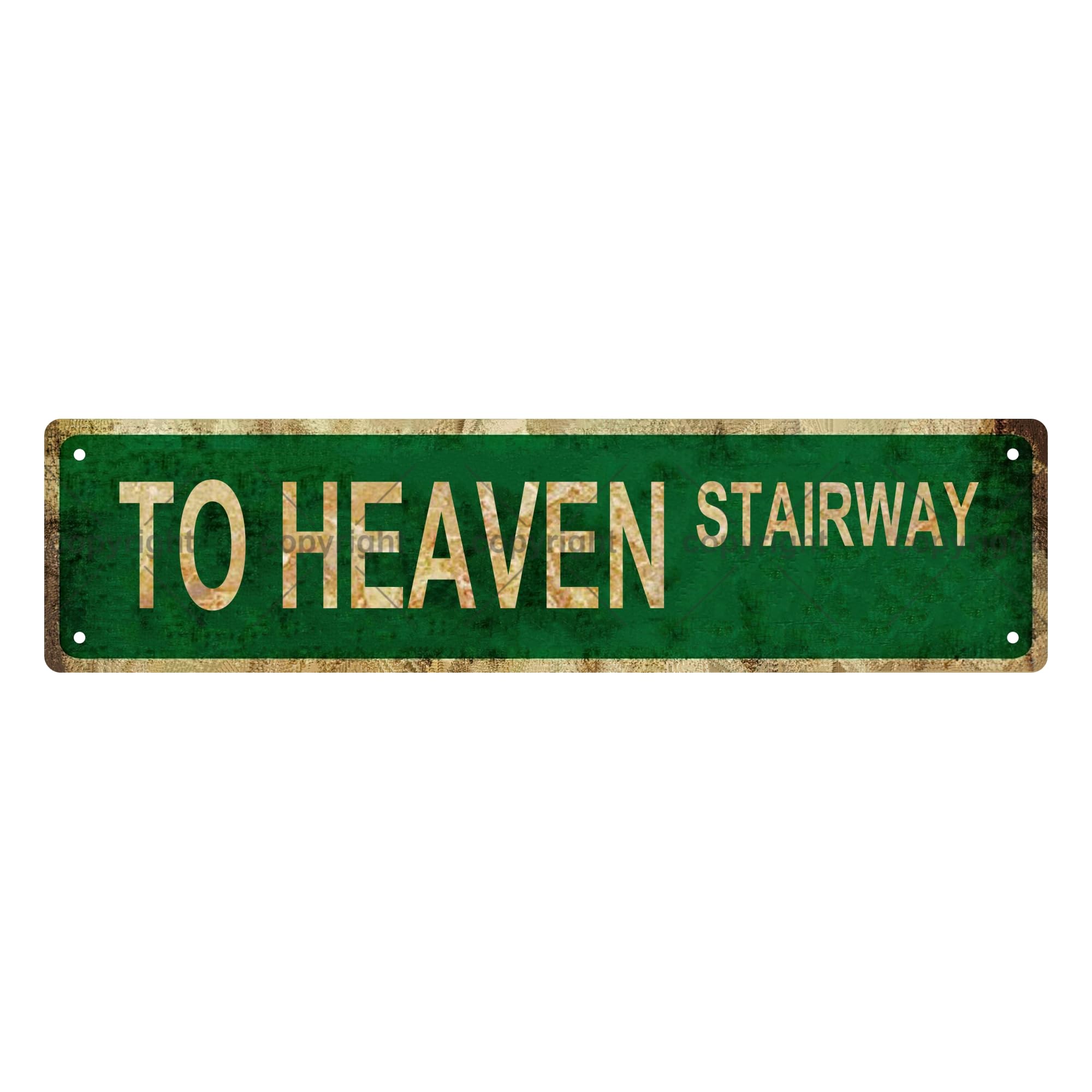 to Heaven Stairway Space Metal Tin Street Sign Bar Cafe Garage Cave Home Room Wall Bathroom Farmhouse Garden Porch Patio Decor,4x16 Inch