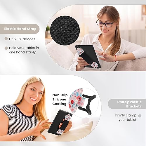 Miniatura 223 de MoKo Correa de mano de seguridad para Kindle eReaders Fire de 6 a 8 pulgadas, Kindle/Kobo/Voyaga/Lenovo/Sony Kindle E-Book, correa de mano versátil