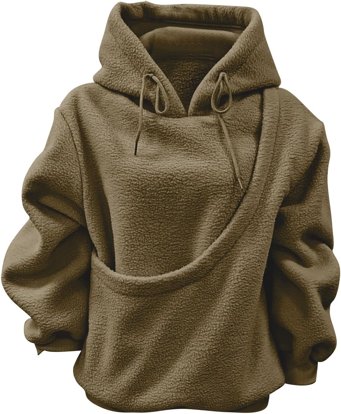HUIFUAO Hoodies with Cat Bag, Funny Sweatshirts with Kangaroo Pocket, Plus Size Cat Dog Carrier Sweater, Cute Pet Holder, Hoodie, Long Sleeve Top for image 3
