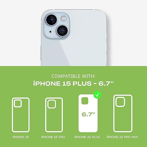 Miniatura 2 de tech21 Evo - Funda transparente para iPhone 15 Plus, compatible con MagSafe, funda de protección contra impactos, transparente