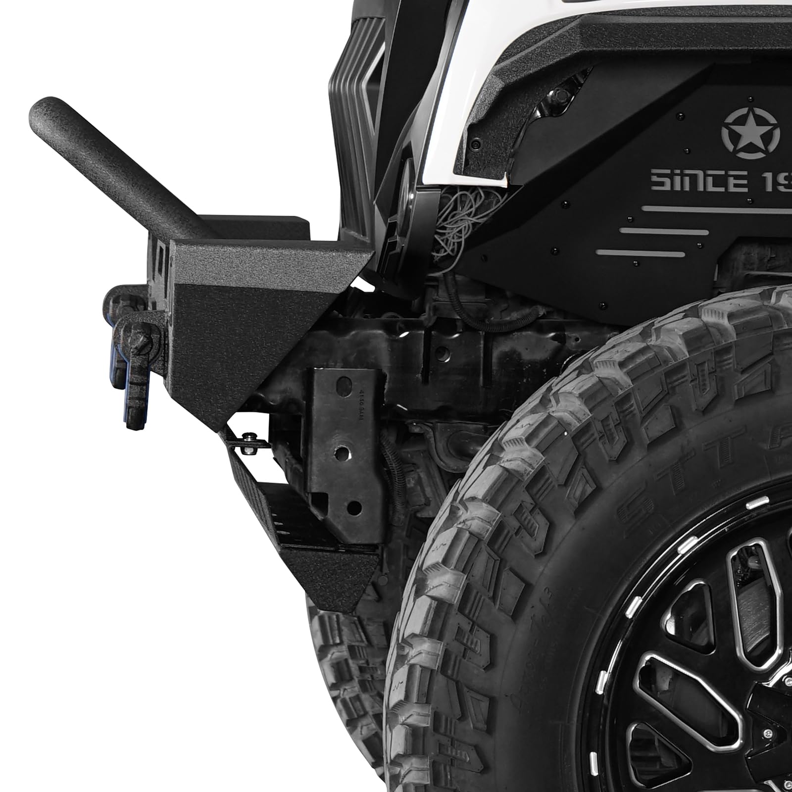 Amazon.com: Hooke Road Wrangler JK Parachoques delantero con placa