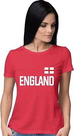 Go All Out Womens Team England British Pride T-Shirt