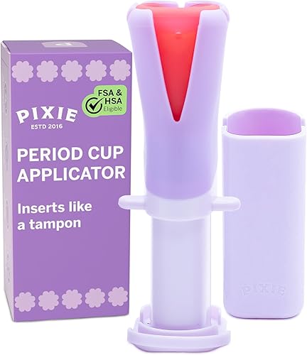 Pixie - Aplicador de copa menstrual  Se inserta como un tampón  Todas las mujeres ahora pueden usar copas de período  Perfecto para uñas largas