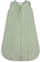 Vista 12 de mushie Manta vestible para bebé 100% muselina de algodón orgánico Saco de dormir para bebés (azul bebé)