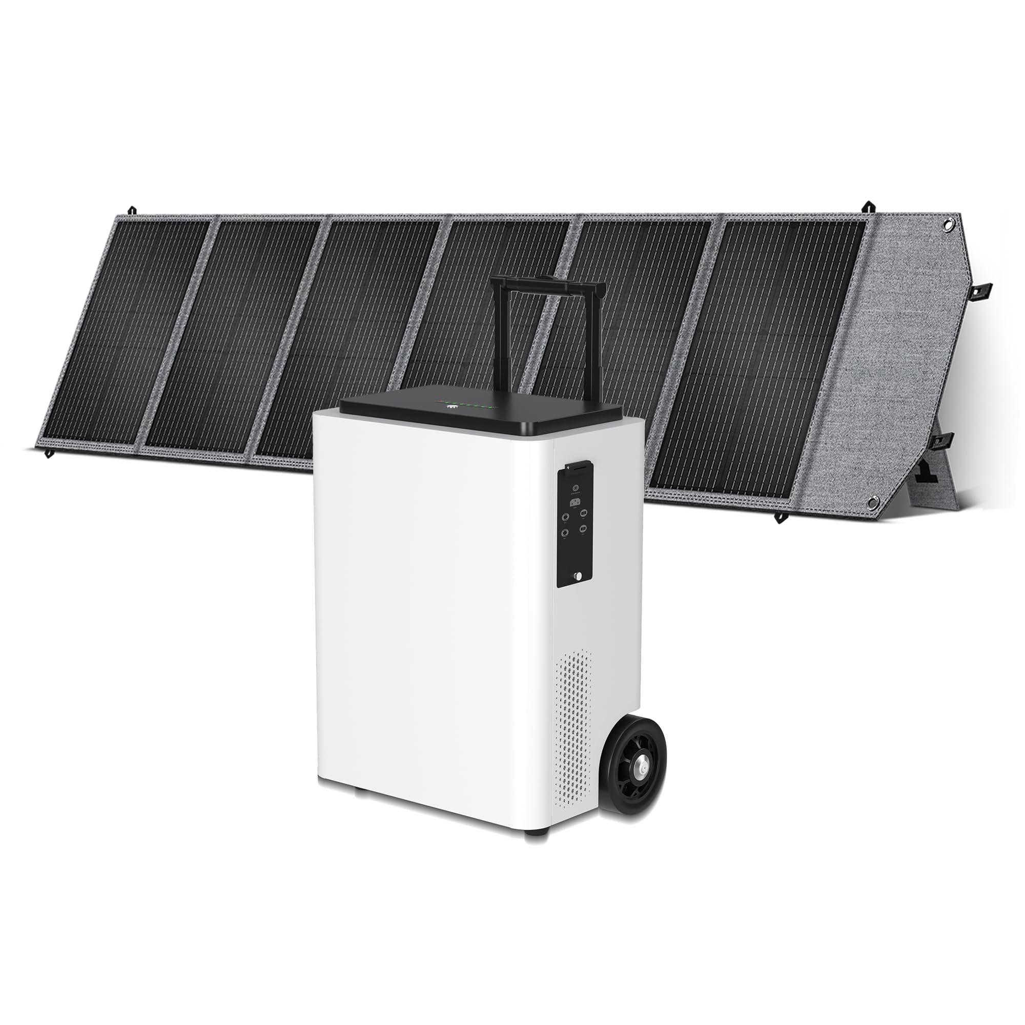 CTOLITY AP5000 (2026 Nuovo) Generatore con pannello solare 200W, stazione portatile 5120Wh con AC 5000W(6000W Pic), Centrale Elettrica Portatile per campeggio, emergenze e backup solare domestico