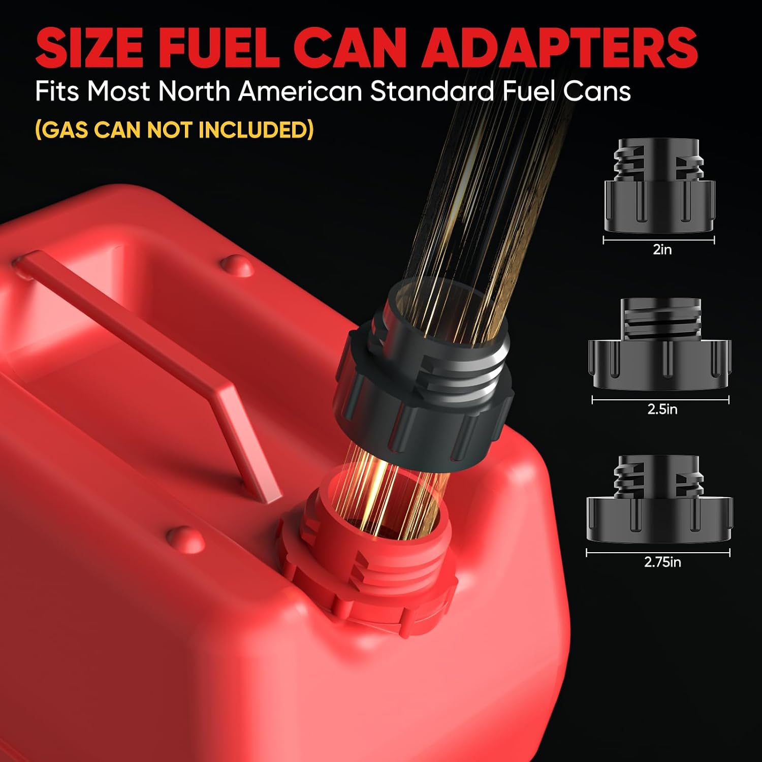 5 GPM Cordless Fuel Transfer Pump for DeWalt 20V & Milwaukee 18V Batteries,Portable Gas Can Pump with 51" Hose & 3 Adapters, Fast Fuel Transfer for Diesel & Gasoline, for Farm, Marine, Camping,Yard