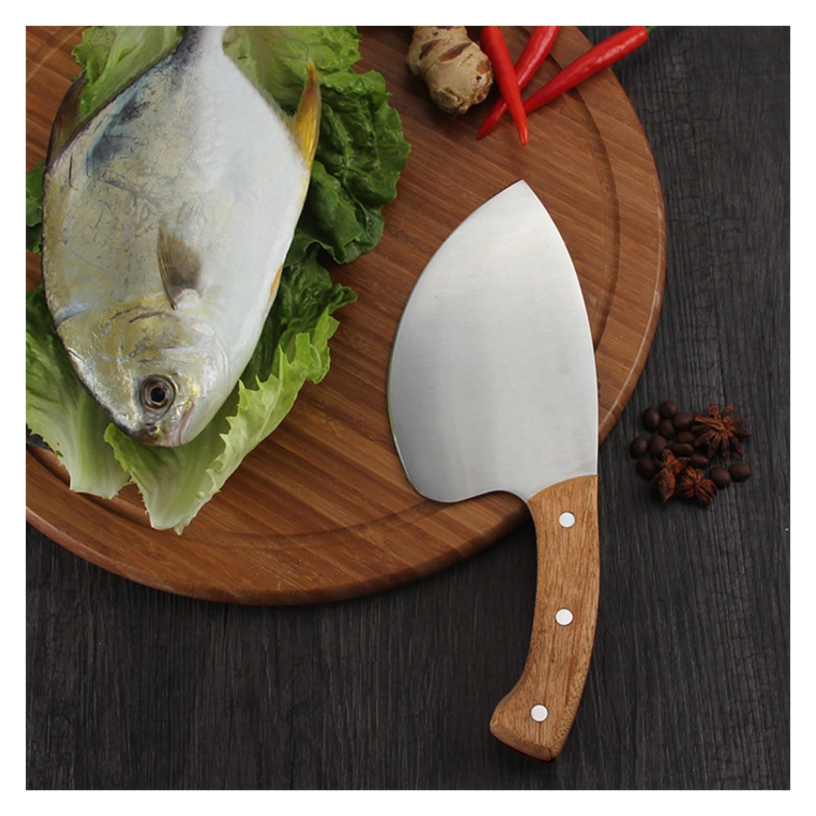 Coltello da sfilettatura affilato for la pancia a lama tonda for affettare frutti di mare, pesce, prodotti acquatici, strumento for la lavorazione, coltelli for esche da pesca