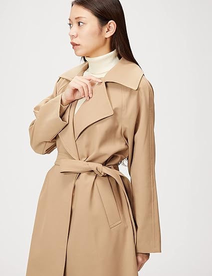 Amazon | [ナチュラルビューティーベーシック] トレンチコート