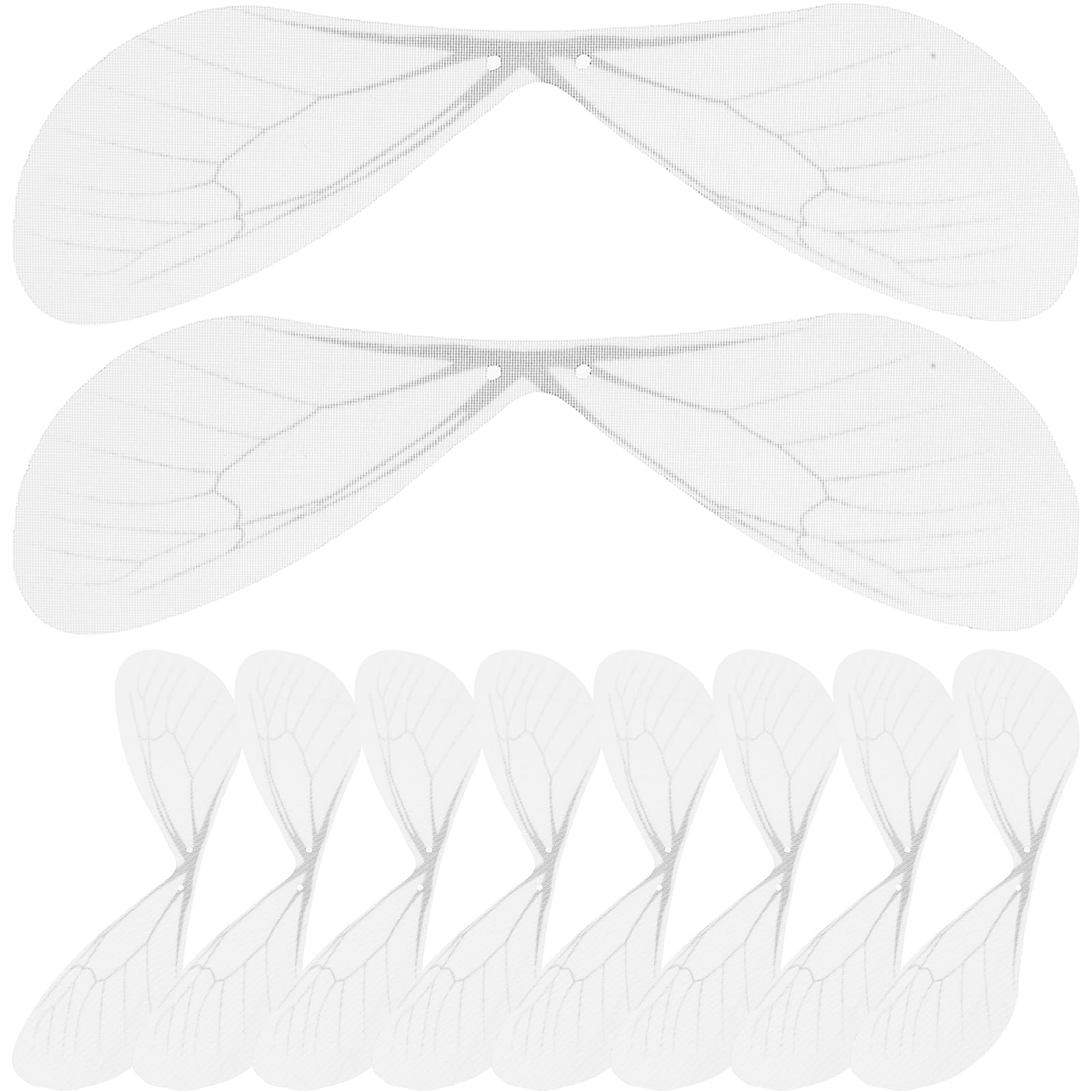 NUOBESTY 50pcs Dragonfly Wing Charms White Dragonfly Wing Pendants for Earrings Jewelry Wedding Crafts Making