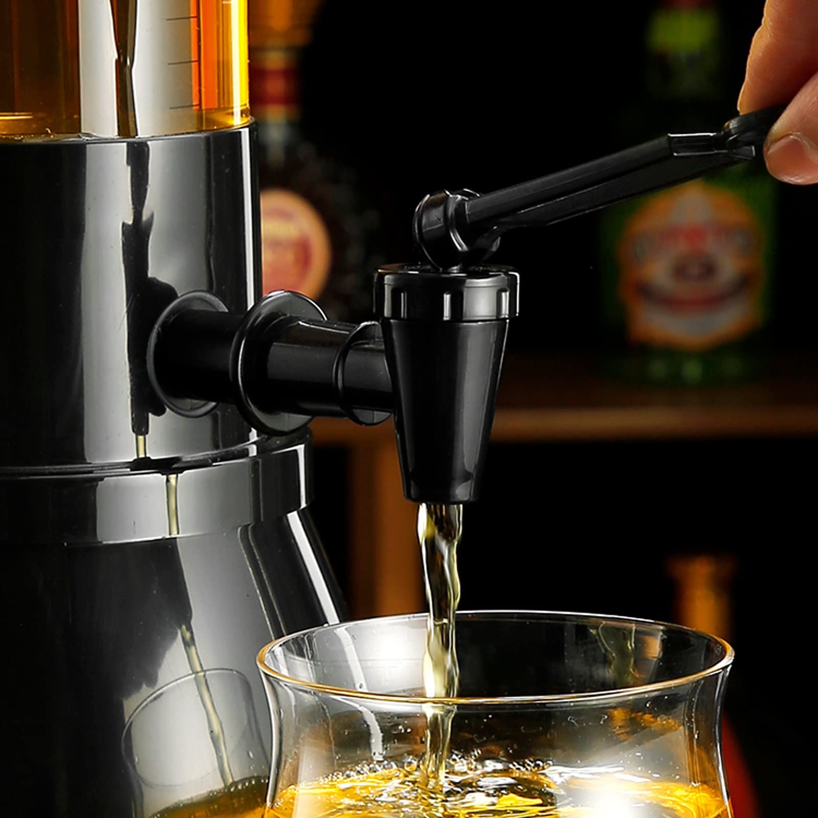 Dispensador de torre de cerveza Dispensador de cerveza de 1,5 l con grifo Dispensador de torre de cerveza Dispensador de bebidas multiusos Dispensador de cerveza comercial para restaurantes, bares D