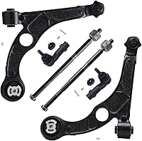 Vista 247 de Detroit Axle - Kit de suspensión delantera RWD para Chrysler 300 Dodge Challenger Charger Magnum, brazos de control superior con barras