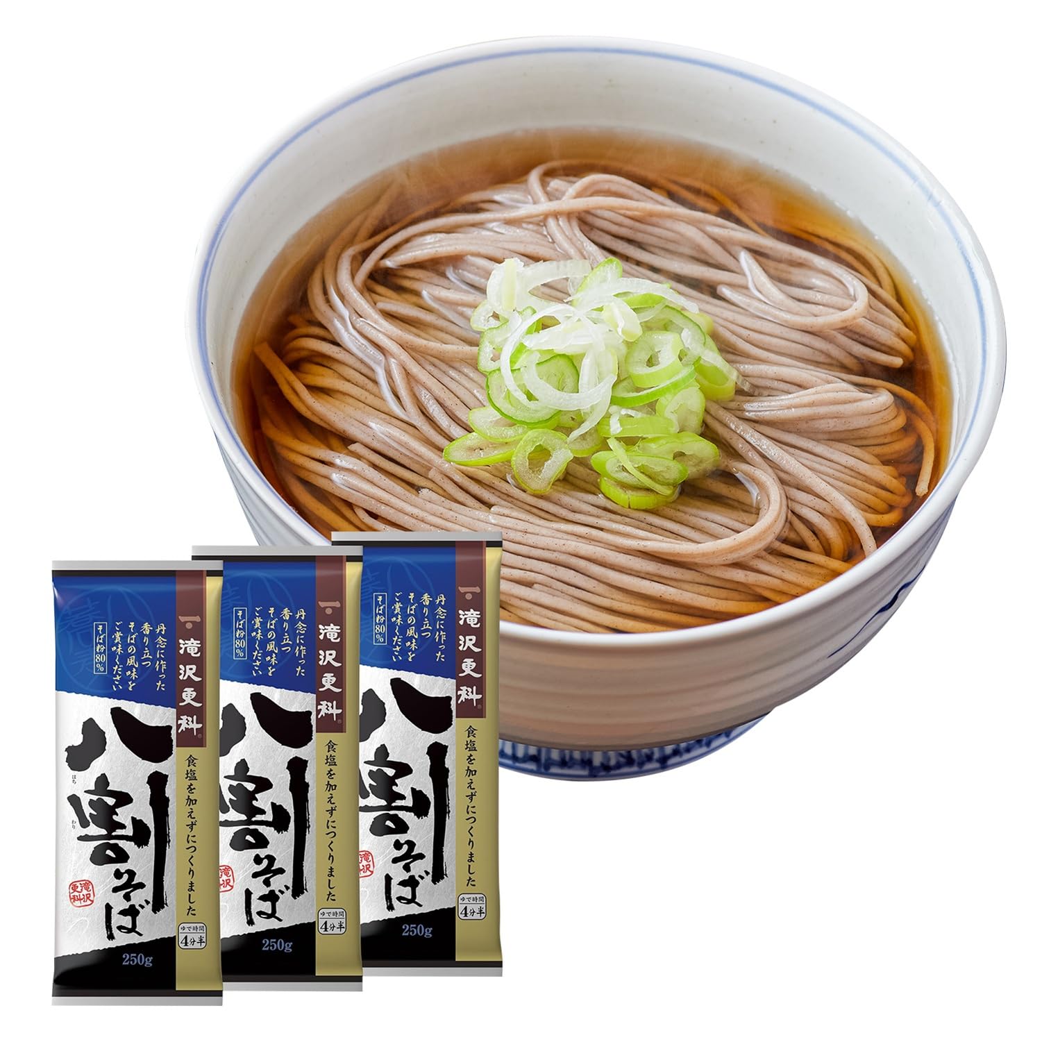 日清製粉ウェルナ 滝沢更科 八割そば ( 250ｇ × 3袋 ) 年越し 香り豊…