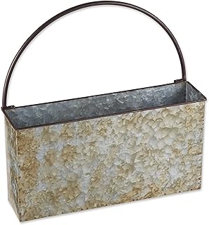 DII Galvanized Planter Collection Wall Hanging, Rectangle, 14.5x4x14.5, ...