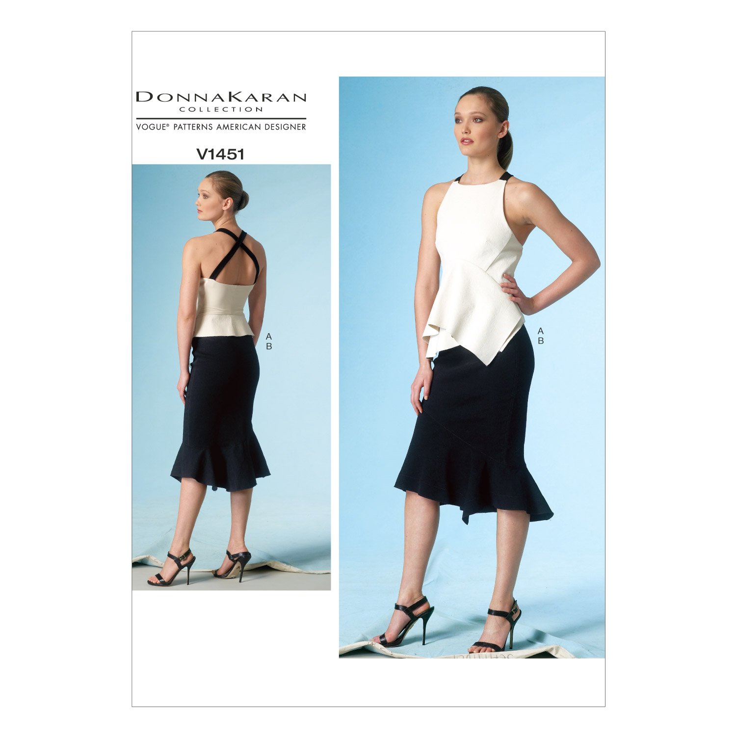 Patrons de Haut et Jupe Vogue Patterns 1451 AX5 couture taille 4-12