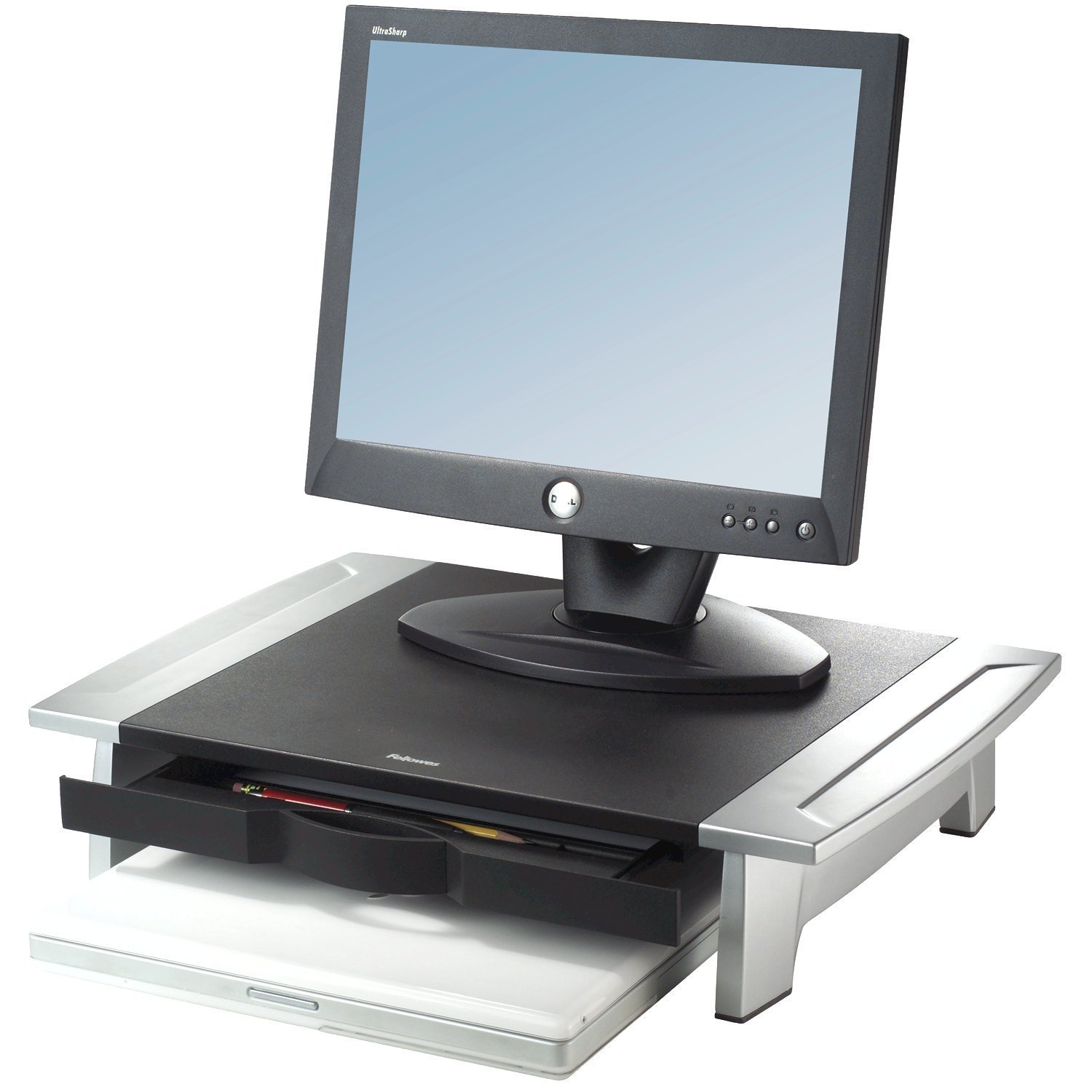 Fellowes Office Suites - Soporte de Monitor hasta 28", Color Gris
