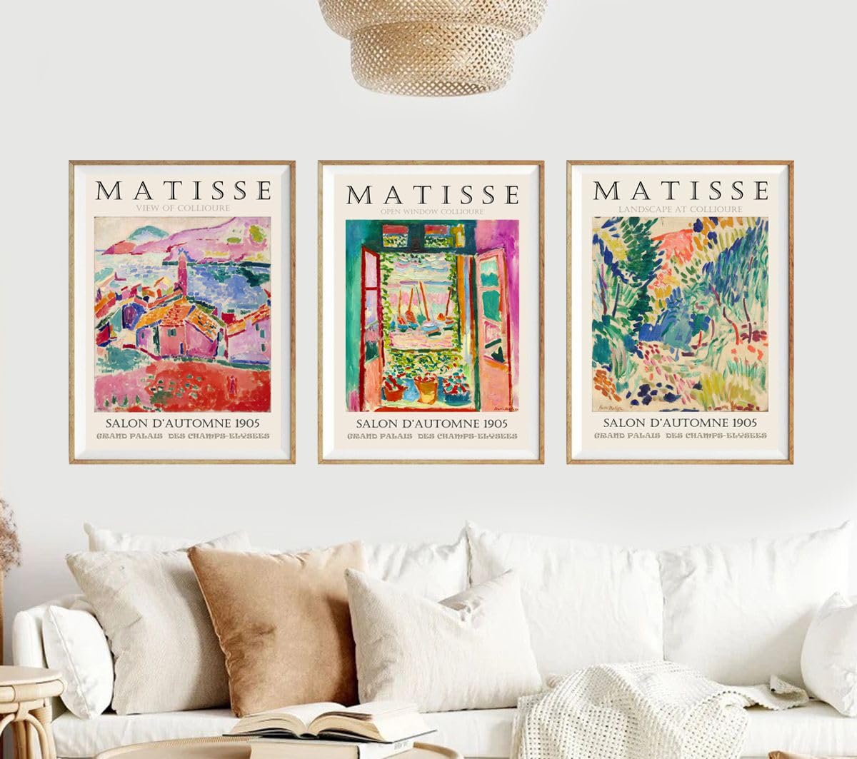 Hodge Creations Colorful Henri Matisse Set Of 3 Unframed A3 Prints Wall Art Decor Gallery Exhibition Picture Poster New Gift Present Select Size Below A5 A4 A3