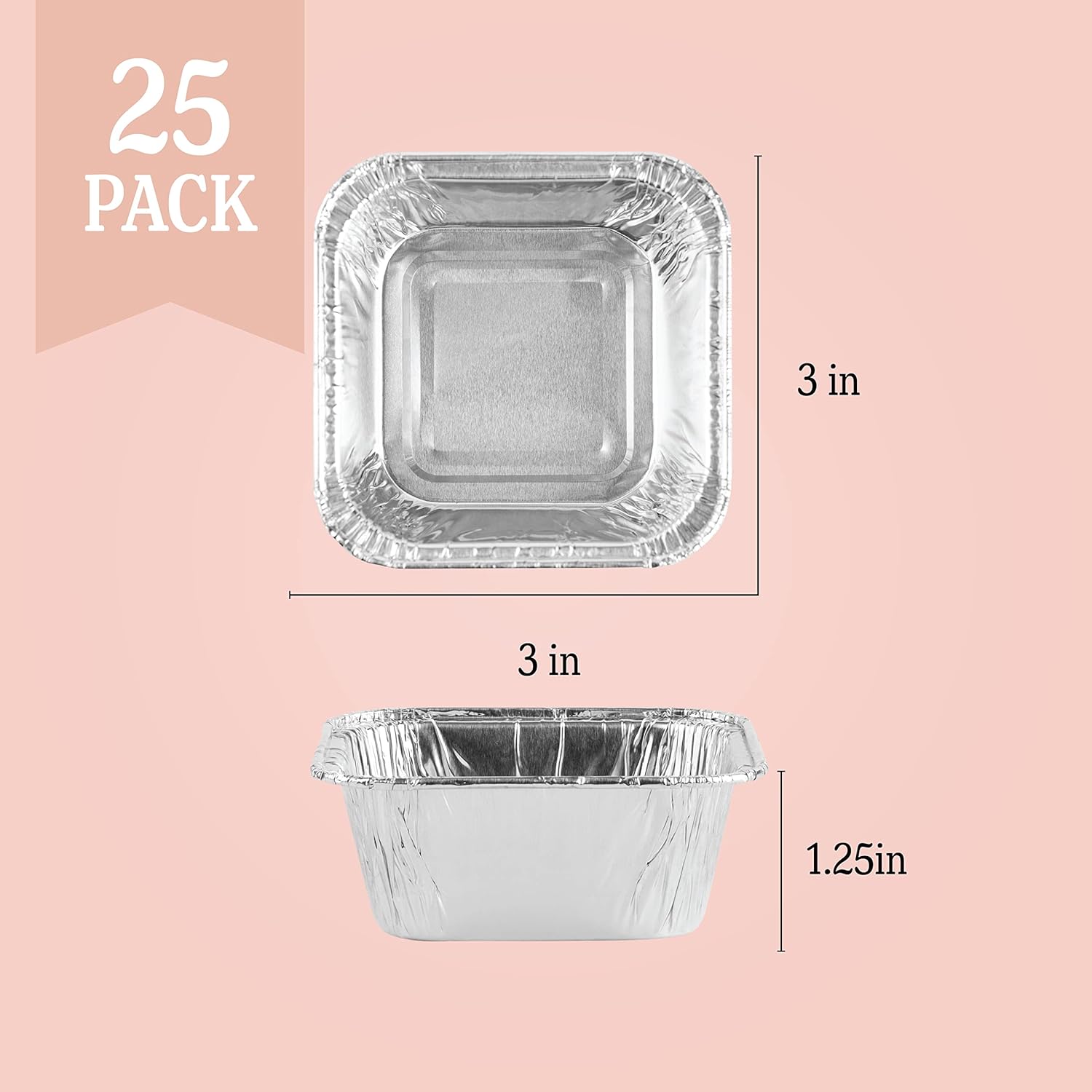 25pcs Bandejas De Papel Aluminio,Bandeja De Goteo Barbacoa Parrilla, Bandeja De Papel Desechable,Bandeja Horno Papel Aluminio,Bandeja Rectangular De Aluminio Para Hornear Asar Parrilla Y Cocinar