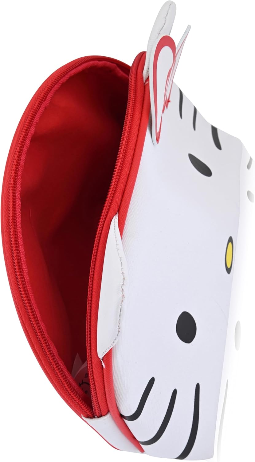 Sanrio Hello Kitty Makeup Bag for Women | Hello Kitty PU Leather Travel Toiletry Bag for Women | Make Up Travel Bag Cosmetic Bag Makeup Pouch - Image 5