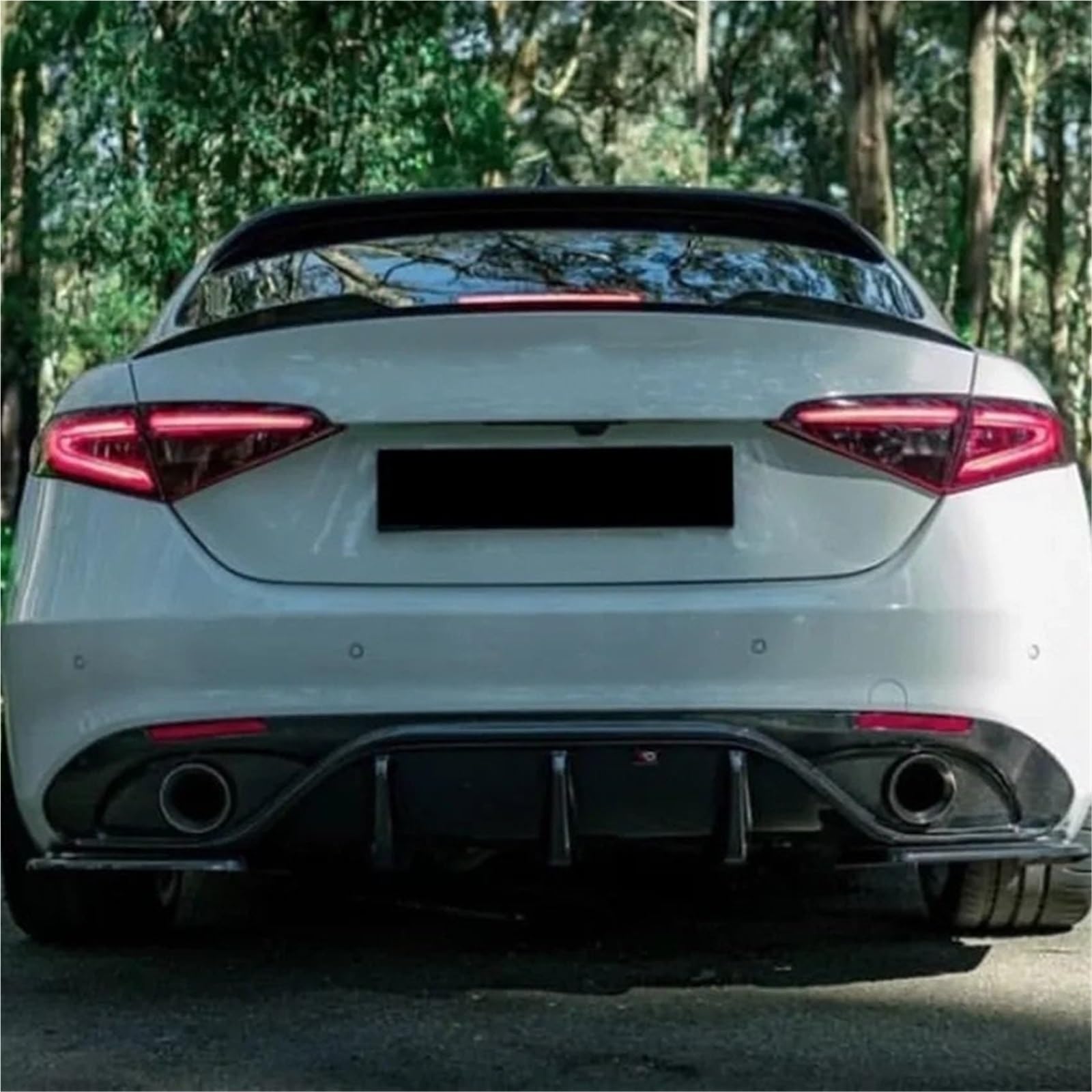 Spojlery tylne Do Alfa Romeo Julia Giulia 2015 Spojler samochodowy | Skrzydło Splitter Straż Dekoracja Samochodowy Spoiler Bagażnika Naprawiono Wiatr