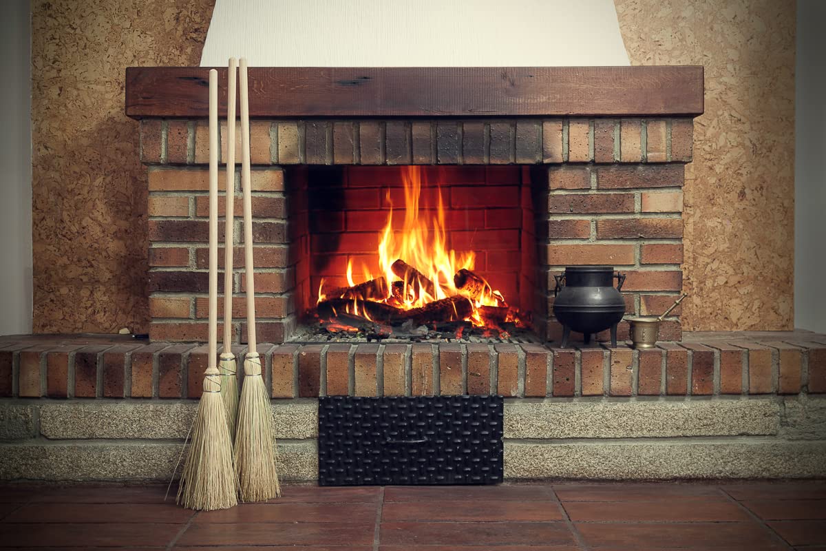Mendi Escoba Estilo Fantasía 111 cm, Fabricada en España, Ideal para usos de Limpieza y para Disfraces, Eventos y ambientación mágica, Estilo rústico. Es una Escoba de Verdad.