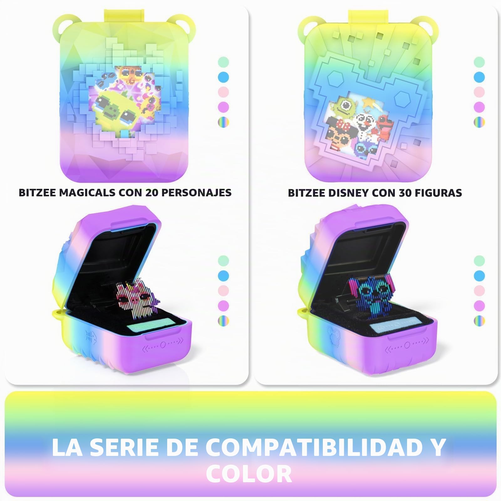 Funda de silicona para Bitzee Disney Interactive Toy anticaídas, correa y durabilidad para tu juguete interactivo Bitzee Disney (colorido)