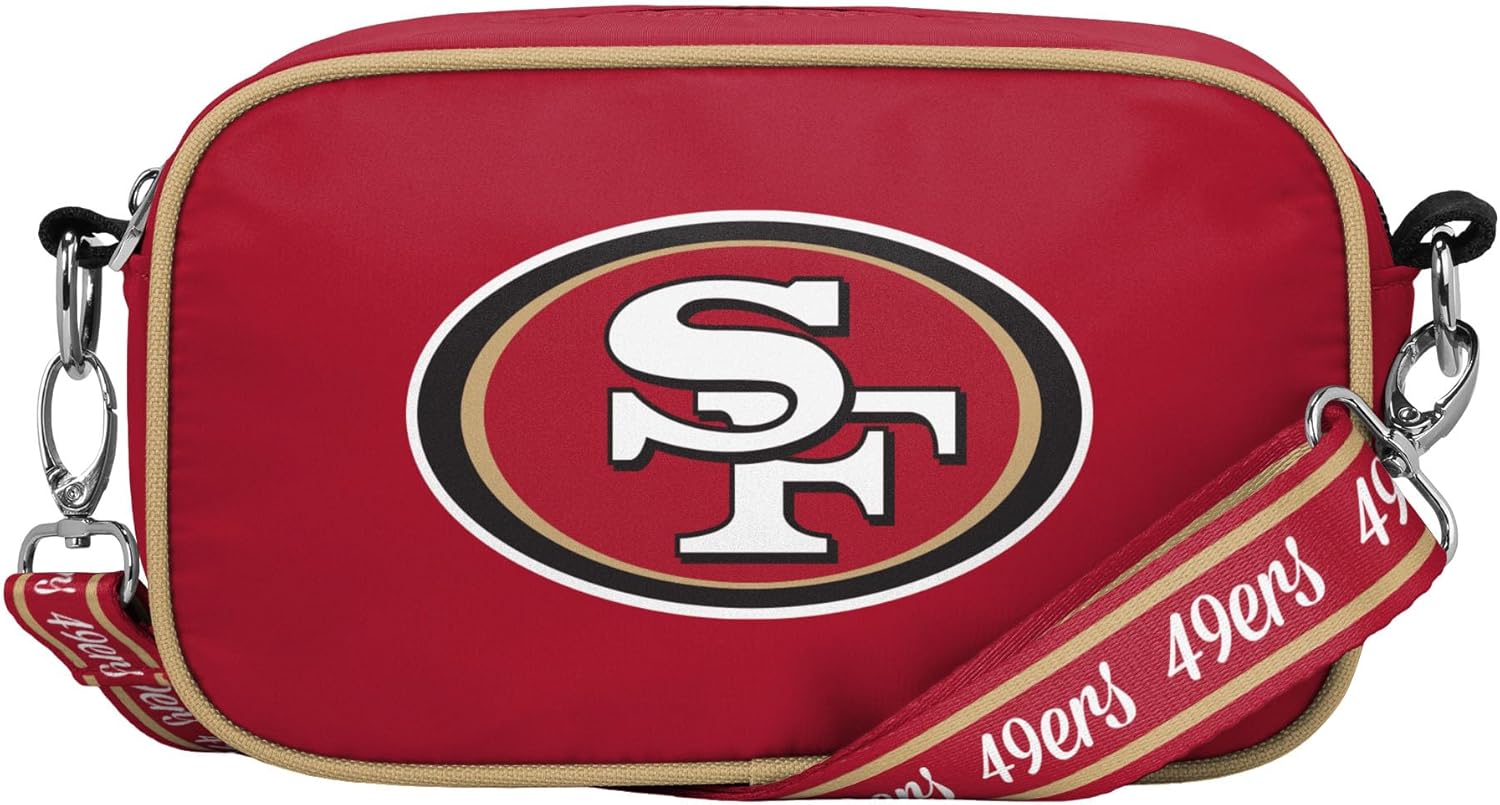 FOCO NFL Logo Solid Crossbody Bag, Team Color
