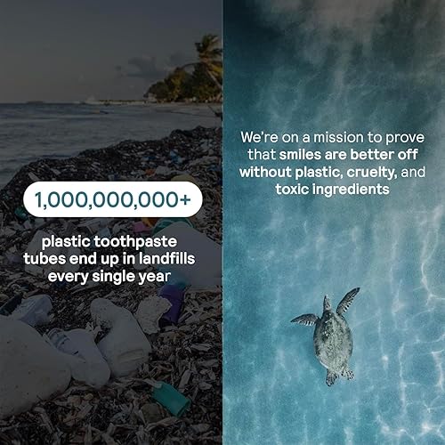 Miniatura 8 de HUPPY Tabletas de pasta de dientes, nano hidroxiapatita, blanqueamiento natural, sin flúor y remineralizante, pestañas de viaje, sabor a carbón, 62