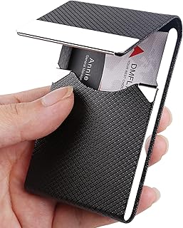 Business Card Holder for Women & Men - Multi Card Case, Business Card Holder, Pocket Card Holder, Credit Card Case, Name Card Holder, Business Card Wallet with Magnetic Closure, Black-zs, Black-zs, Minimalist