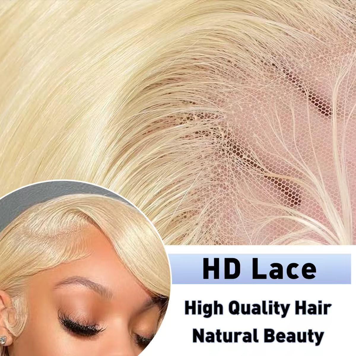 613 13x6 Lace Front Wig Human Hair 100% Real Blonde Wig Human Hair 28 Inch Body Wave 220 Density Hd Lace Front Wigs Pre Plucked,No Synthetic Fiber No Shedding No Tangle True Length Longer Lifespan