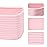 MiniArk Small Storage Baskets for Organizing | Closet Organizer Bins | Shelf Toy Basket | Woven Rope Baskets | Cube Decorative Box | Shallow Basket | 11.5x7.5x4.7 | 4 Packs Light Pink