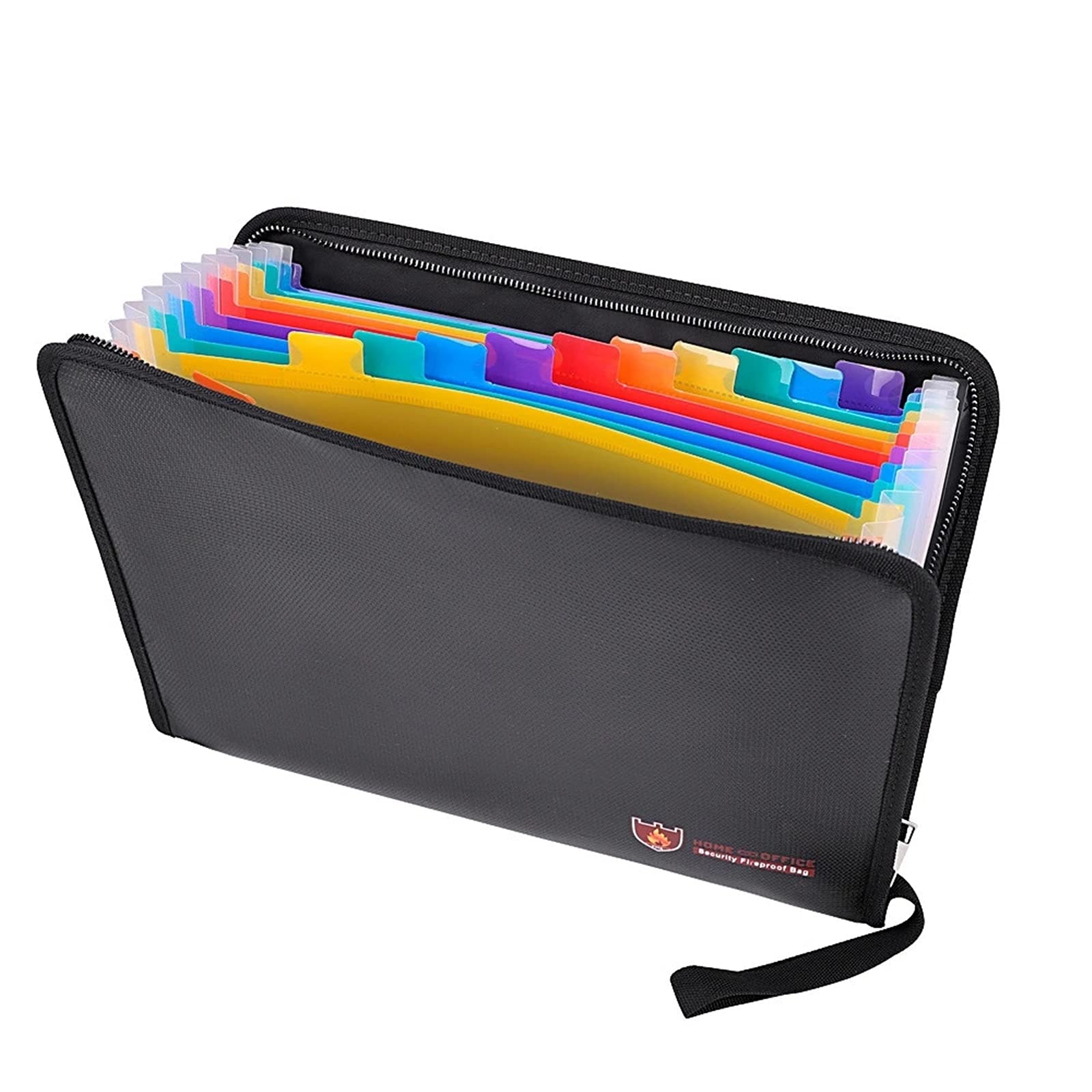 Eqnsmdtgz Noir Fireproof Document Box Fireproof File Folder Bills Portable Heat Resistant Document Bag For Passports, Legal Files And Valuables