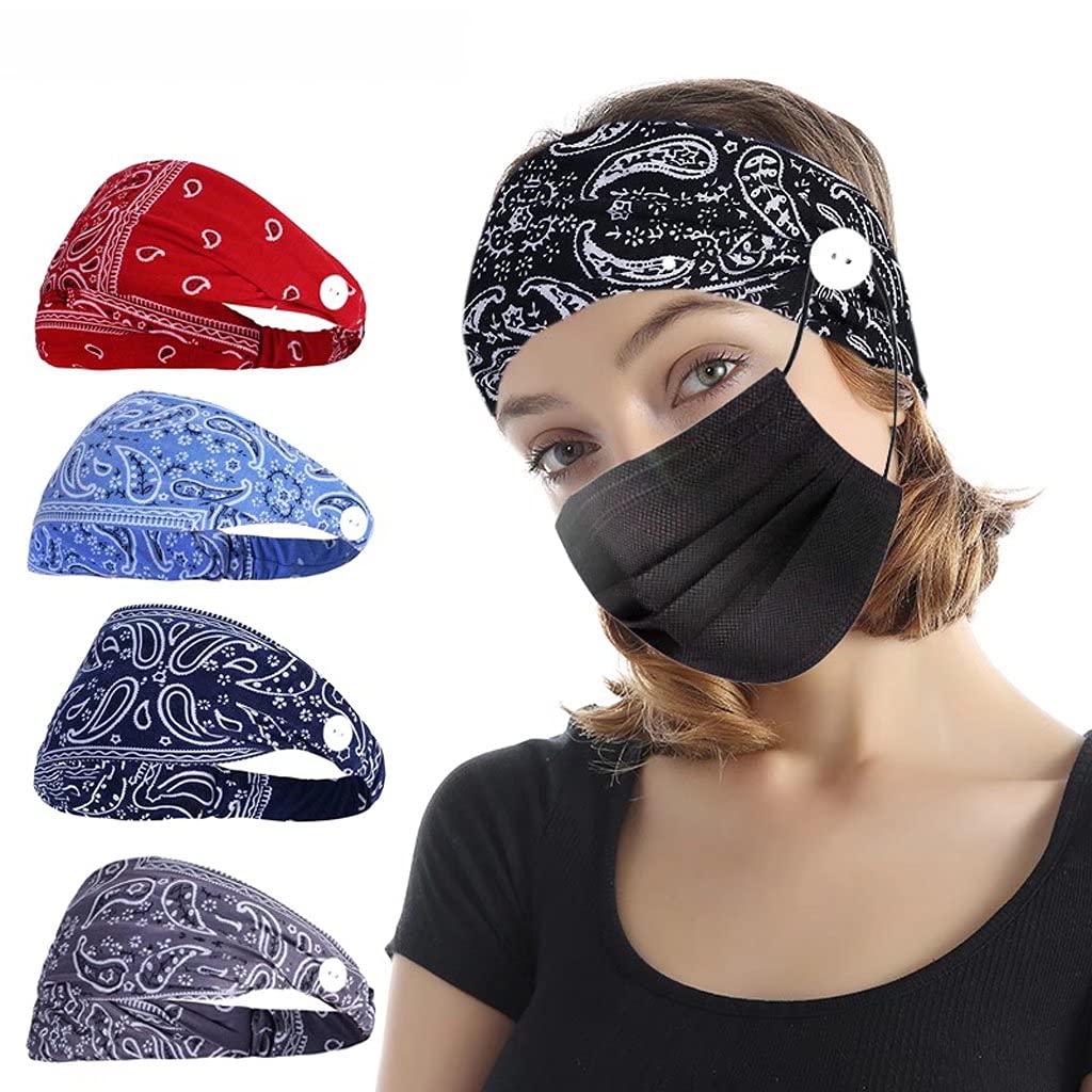 Bandeaux pour yoga et course à pied en lot de 5 pièces pour femme
